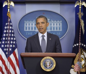 O presidente dos Estados Unidos, Barack Obama, anuncia a retirada total das tropas americanas do Iraque até o fim de 2011 (Foto: Susan Walsh / AP)