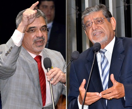 Humberto Costa e Mario Couto trocaram ofensas no plenário do Senado (Foto: Agência Senado)