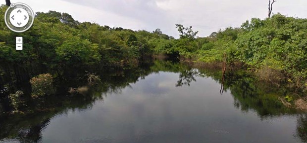 O equipamento do Google registrou imagens em 360º do Rio Negro e seus afluentes (Foto: Google Street View)
