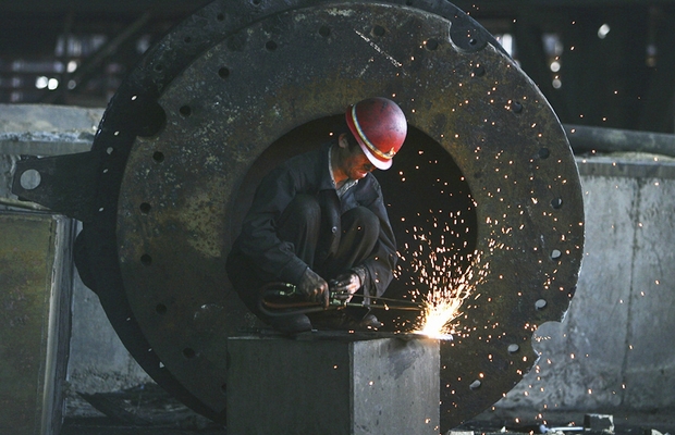 Operário da China Steel (Foto: Getty Images)