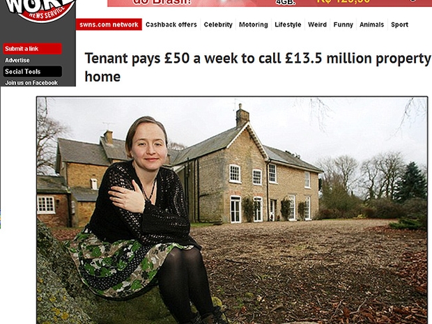 Ruth Bartlett mora em Brauncewell, uma propriedade que vale US$ 22 milhões (Foto: Reprodução internet)