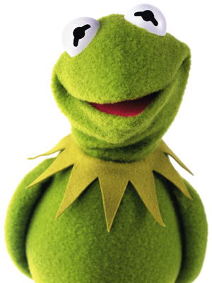 BEM CONSERVADO Kermit, o sapo, grande estrela do filme dos Muppets. O personagem mudou de nome no Brasil, mas mantém o visual (Foto: divulgação)