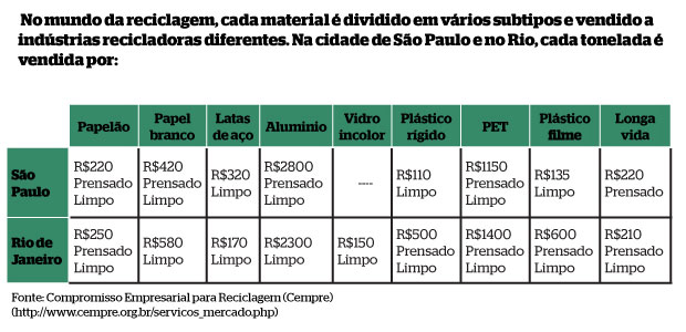 Números da reciclagem no Brasil (Foto: Gustavo Campoy)