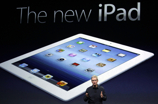 Tim Cook apresenta o novo iPad em San Francisco (Foto: Paul Sakuma/AP)