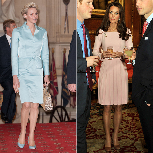 Kate Middleton e a Princesa Charlene de Mônaco (Foto: Getty Images)