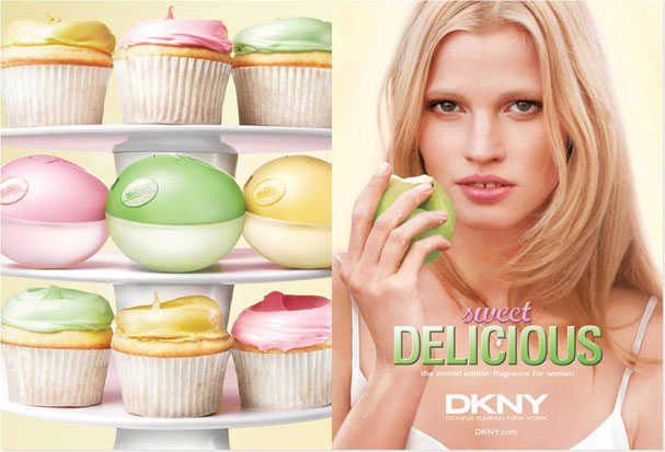 A campanha da coleção Sweet Delicious da DKNY, inspirada em cupcakes (Foto: Divulgação)